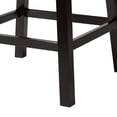 thumbnail image 6 of Baxton Studio Theron Mid-Century Transitional Dark Brown Faux Leather and Espresso Brown Finished Wood 2-Piece Swivel Counter Stool Set, 6 of 9