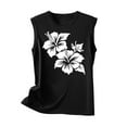 thumbnail image 3 of gbyLJF Night Out Crop Tank Top Knit Shell Tops for Women Black Tank Top for Women Nylon Tank Tops for Women, 3 of 4