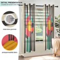 thumbnail image 3 of Yayeee Window Curtains Set of 2 for Living Room Light Filtering 63"x42", Geometric Circle, 3 of 7