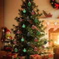 thumbnail image 5 of PALIFEUR 30pcs Christmas Ball Ornaments - Glittering Christmas Tree Ornaments Set for Xmas Tree, Shatterproof Christmas Balls for Holiday Party Decor, 1.18" Hanging Christmas Tree Decorations, 5 of 6