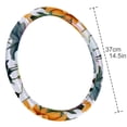 thumbnail image 4 of Fragmented Flowers 14.5 Inch Printing PVC Leather Car Wheel Cover Steering Wheel Cover Auto Accessories, 4 of 6