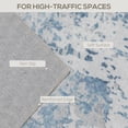 thumbnail image 5 of Machine Washable Non Slip 5x7 Area Rug Modern Abstract Blue Carpet for Living Room Bedroom Dining Room, 5 of 7