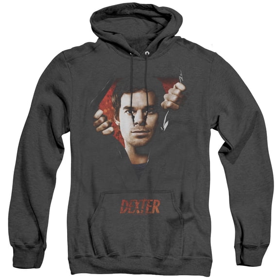 Dexter Body Bad Adult Heather Hoodie Sweatshirt Black