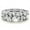 White, variant on White Gold Plated Ring Size 9, Sterling Silver Rings For Women, Moissanite Rings