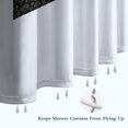 thumbnail image 6 of Black White Cat Moon Butterfly Pattern Shower Curtain 84"x72" ,Bathroom Decorative Shower Curtains Set with 12 Hooks,Modern Waterproof Washable Shower Curtain, 6 of 6