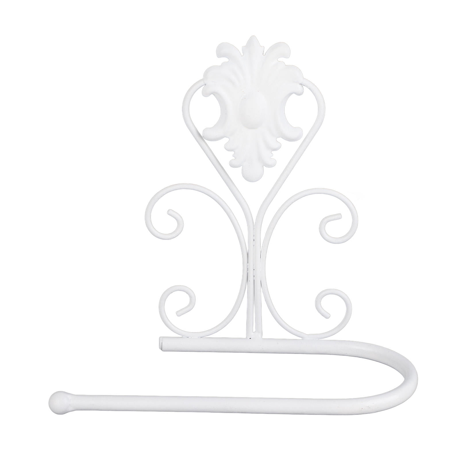 BIMZUC White Wall‑Mounted Paper Towel & Tissue Rack – 5.9"×7.9" Durable Metal Holder for Kitchen, Bathroom, Toilet
