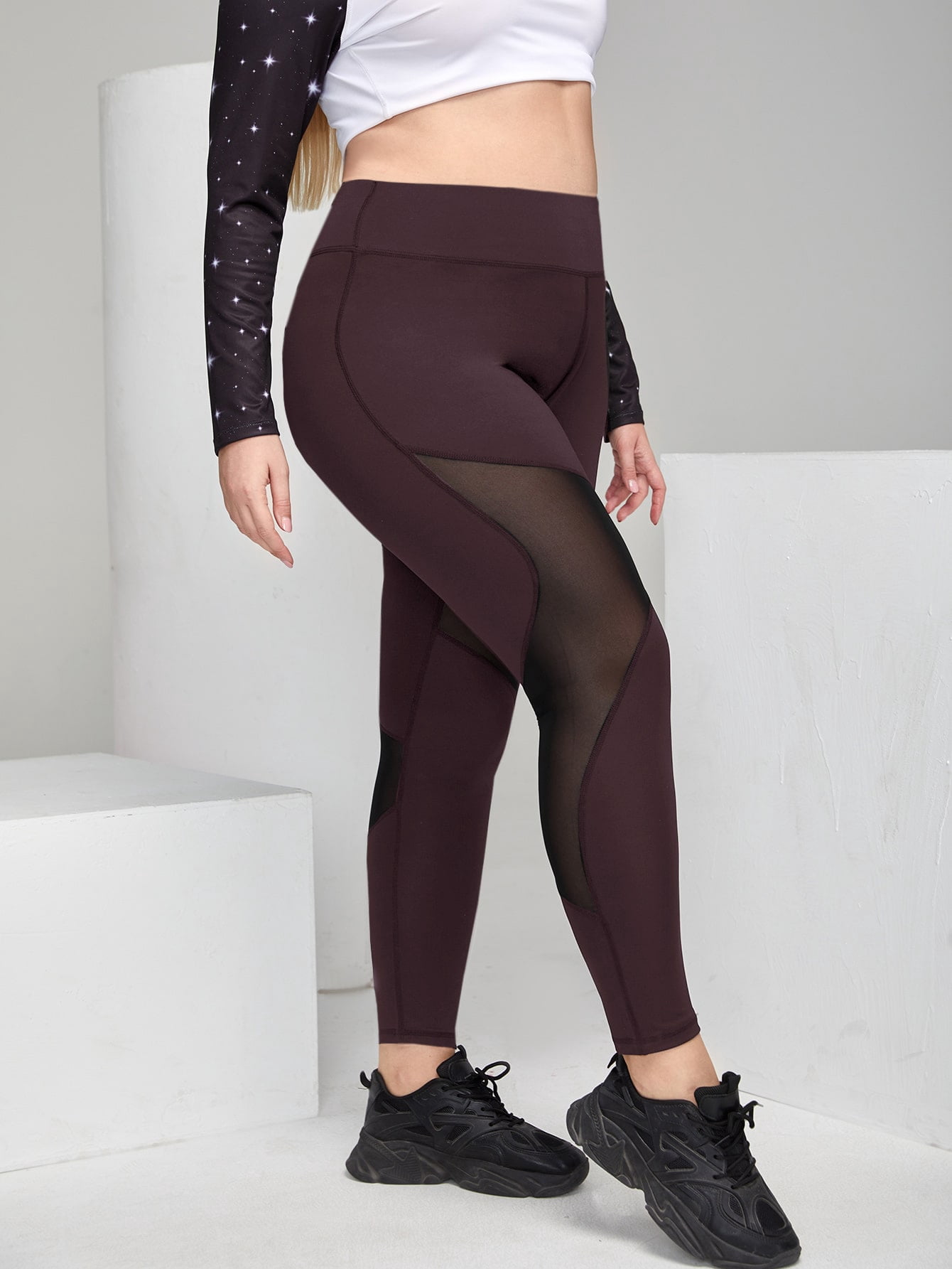 stitching Sports Leggings 3XL 