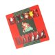 thumbnail image 3 of Juego de cuchara y tenedor navideños Vajilla navideña Cucharas de postre Acero inoxidable Caja roja de plata, 3 of 9