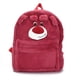 thumbnail image 5 of Mochila escolar de oso de fresa para niños y niñas, bolsa de felpa con capacidad de monstruo de piel azul, Bolsa Escolar de dibujos animados Kawaii de Anime, 5 of 5