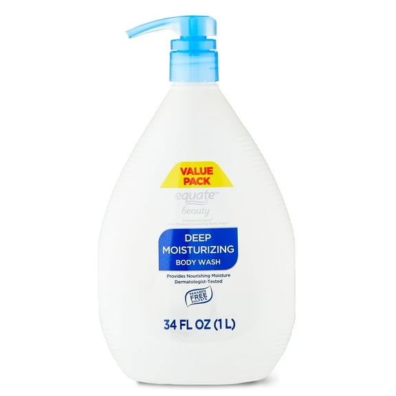 Equate Deep Moisturizing Body Wash, 34 fl oz, Compare to Dove® Deep Moisture Nourishing Body Wash