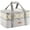 Grey-Geometric, variant on One/ Double Decker Insulated Casserole Carrier for Hot or Cold Food, Casserole Dish Carrying Case, Lasagna Holder for Potluck Parties/ Picnic/ Cookouts/ Party, Fits 9"x13" Baking Dish