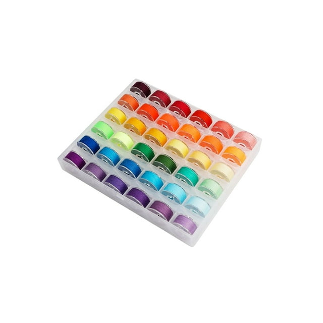 Yuarrent Soporte para hilo, costura a medida, bobinas de almacenamiento de hilo dental, 36 rejillas, organizador portátil, bobinadora de confección De coser Tipo 2 Yuarrent HA073330-02