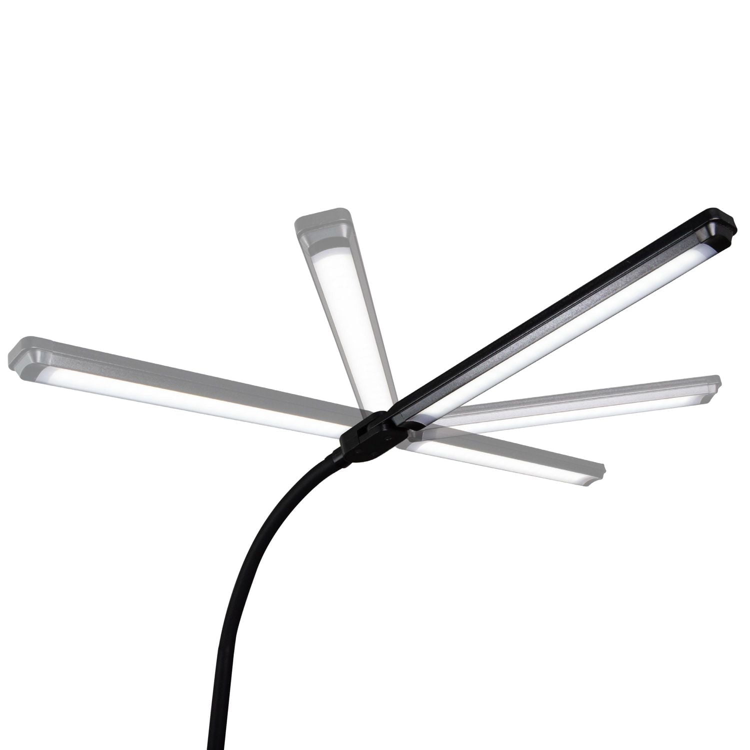Lampe de bureau LED pivotante OttLite avec chargement USB et support, noir Lampe de bureau LED