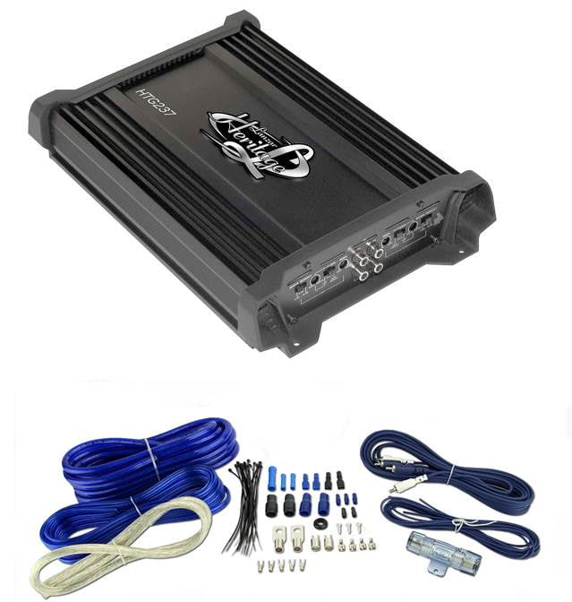 LANZAR HTG237 1000W 2 Channel Car Digital Amplifier Power Stereo MOSFET