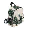 thumbnail image 2 of FORMRS School Backpack with Front Zippered Pocket 12" Student Travel Daypack, Hand Drawn Christmas, 2 of 6