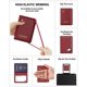thumbnail image 4 of Funda para pasaporte Stouchi AirTag con RFID para mujer, piel roja, 4 of 7