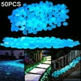 thumbnail image 3 of Happy Date 50Pcs Glow in The Dark Rocks Glow Pebbles Decor for Garden/Fish Tank/Aquarium/Walkway/Driveway/Plant Pots/Bonsai, 3 of 9