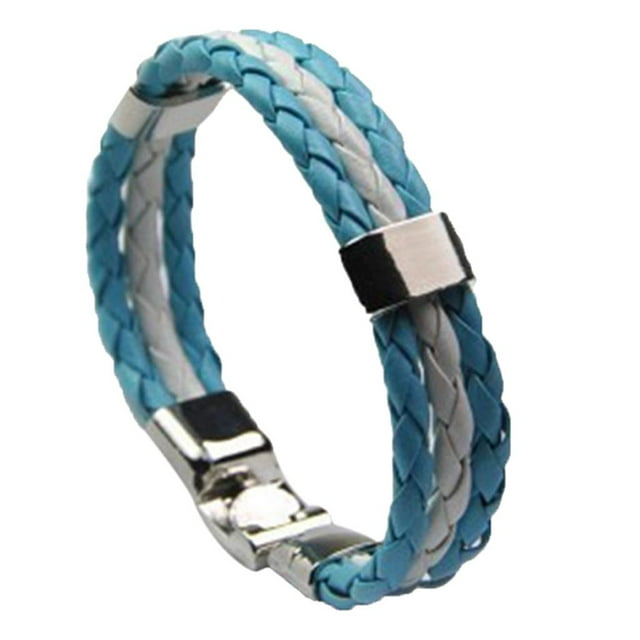 2018 Aficionados al fútbol Bandera nacional Brazalete de cuero de cuerda triple Argentina Zulema Brazalete del pun ¢ o de la bandera