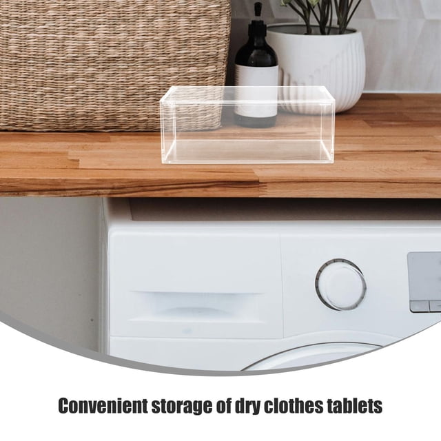 FOMIYES Acrílico Transparente Con Para Hojas De Y Detergente