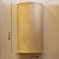 thumbnail image 3 of Bamboo Wall Sconces Vintage Light Fixture , Wall Mount Lamp, Modern Sconce Lighting for Living Room Bedroom Hallway Bar, 3 of 9