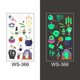 thumbnail image 5 of ZHAOCHENG 20 piezas de estilos que brillan en la fiesta de Halloween, tatuajes temporales luminosos de Halloween para niños, decoraciones de fiesta de cumpleaños, regalos de Halloween, rellenos de bol, 5 of 5