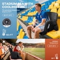 thumbnail image 3 of ABORON Oversized Stadium Seats with Fans and Back Support for Bleachers, 25" Wide Portable Reclining Stadium Seat with Padded Cushion, Lightweight Backpack Stadium Seat for Adults - 2 Pack, 3 of 8