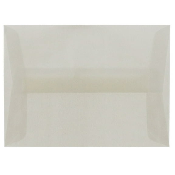 JAM Paper 4Bar Translucent Envelopes, 3 5/8 x 5 1/8, Platinum White, 25/Pack