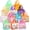 Color-M, variant on 24 Pack Easter Gift Bags with Handles, 8.3 x 7.8 x 6 inch Easter Bags for Kids, Non-woven Egg Hunt Baskets Empty, Gifts Wrapping, Party Supplies, Basket Container