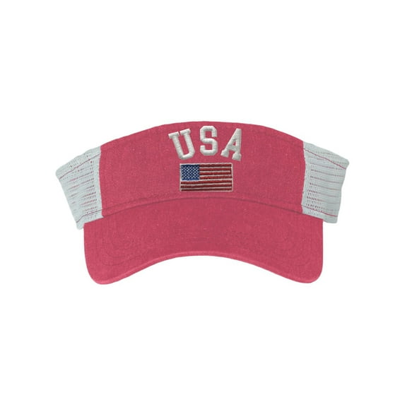 Adult USA National Pride Embroidered Visor Dad Hat