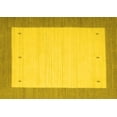 thumbnail image 1 of Ahgly Company Machine Washable Indoor Rectangle Abstract Yellow Contemporary Area Rugs, 2' x 4', 1 of 4