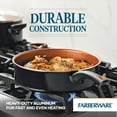 thumbnail image 3 of Farberware Glide Ceramic Nonstick Saute Pan / Frying Pan / Fry Pan with Lid and Helper Handle - 4 Quart, Black, 3 of 5