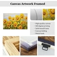 thumbnail image 6 of ZHONGYUTONG Sunflower Pictures Wall Decor Yellow Floral Wall Art for Kitchen Bathroom Blossom Sunflower Canvas Painting Farmhouse Bedroom Home Decor Frame (12.00" x 18.00"), 6 of 6