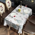 thumbnail image 3 of Princess Castle Flower Pattern Rectangle Tablecloth 60"x102",Waterproof Polyester Rectangle Table Cloth, Wipeable Spillproof Polyester Tablecloth for Dining, Camping, Indoor and Outdoor, 3 of 6