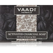 Activated Charcoal Soap 75 gms (Pack of 6 X 75 Gms) - Vaadi Herbals