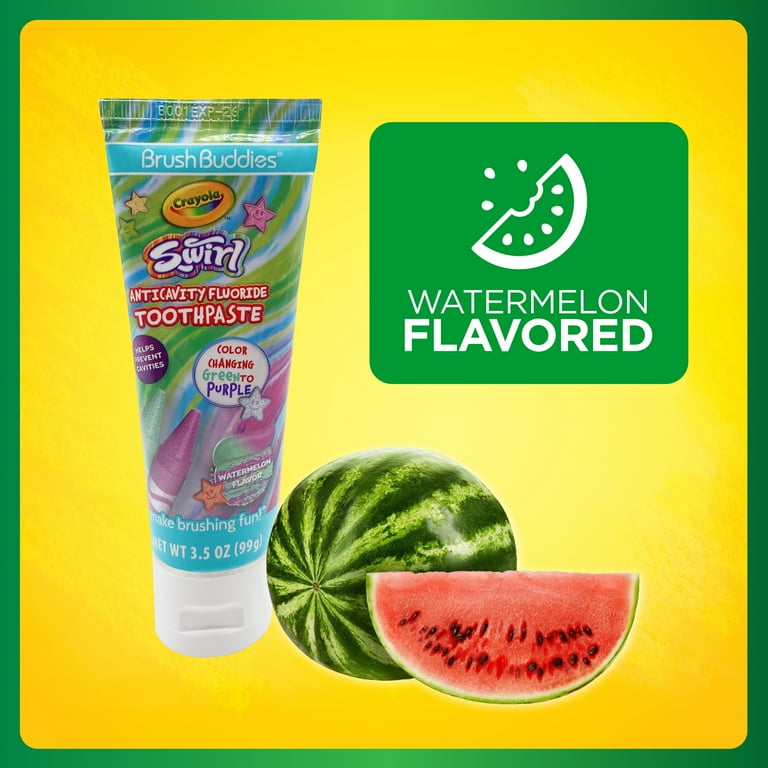 Brush Buddies Crayola Swirl Anticavity Color Changing Fluoride