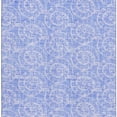 thumbnail image 3 of HomeRoots 646103 10 x 14 ft. Blue & Ivory Geometric Coastal Washable Machine Made Rectangle Area Rug with UV Protection, 3 of 9