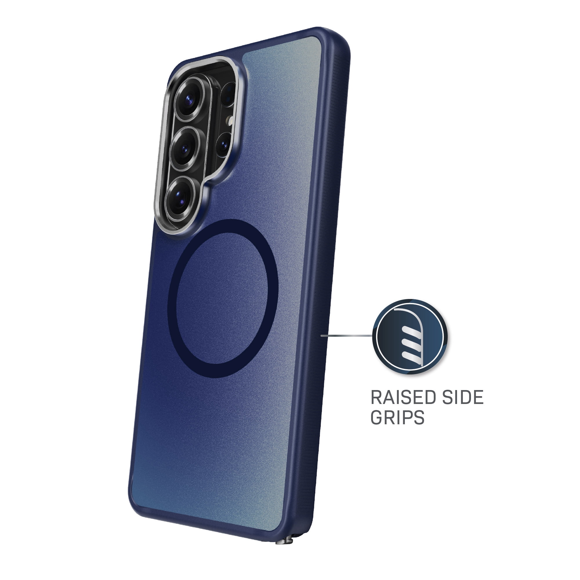 Body Glove Reflector Phone Case for Samsung Galaxy S26 Ultra, MagSafe Compatible - Metallic Navy Blue