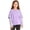 Purple, variant on LTTVQM Girls Cotton Fake Two Piece Shirts Striped Long Sleeve Crewneck Pullover 2026 Spring Fall Comfy Breathable Blouse School Tee Pink 7-8 Years
