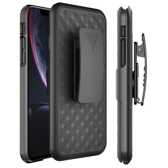 Armor Shell Case Combo Belt Clip Holster Cover w Kickstand Compatible With iPhone XS Max