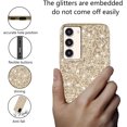 thumbnail image 3 of Compatible with Samsung Galaxy S23 Plus Case, Glitter Sparkly Samsung S23 Plus Phone Case with Slim Silicone Shockproof Protective Bumper Cover for Cute Girls Women (Gold), 3 of 12