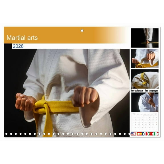 Martial arts (Monthly Wall Calendar 2026 11.7 x 16.5 (open)), CALVENDO 14 Month Calendar