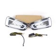 thumbnail image 4 of Lámpara antiniebla para coche de 12 V, luz LED blanca DRL, luz diurna, luz de señal de giro ámbar para Ford Raptor F150 2010 2011 2012 2013 2014, 4 of 5
