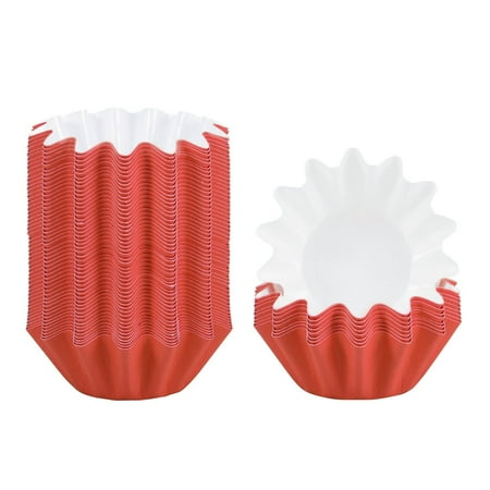 

Lognanla Clearance！ Sourdough Bread Baking Supplies Cake Paper Holder Chrysanthemum Cup Home Baking Small Cake Bottom Holder 50 Packs Cake Stand Cake Pan Red