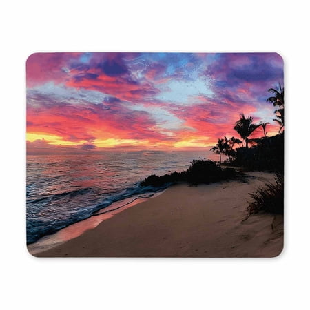 Beach Mouse Pad,Premium-Textured Mousepad,Waterproof Mouse Pad Non Slip Rubber Base Mouse Pads for Office Laptop,Pretty Cute Mouse Pad for Office Gaming Laptop Women