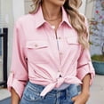 thumbnail image 5 of Karight Long Sleeve Shirts for Women Fall Fashion 2025 Dressy Casual Blouses, 5 of 8
