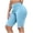 @01 Light Blue, variant on Leggings for Women Plus Size L-5XL Stretchy Slim Workout Leggings Solid Color Knee Length Gym Shorts Casual Running Yoga Shorts