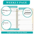 thumbnail image 6 of 2025 Planner Weekly and Monthly, Jan 2025 to Dec 2025, Hardcover 2025 Calendar Planner Book with Tabs & Inner Pocket, Office Home School Supplies - A5 (6.2" x 8.5"), Spiral Bound, 6 of 8