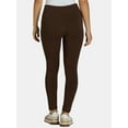 thumbnail image 3 of Time and Tru Women's High-Rise Ankle Knit Leggings, Available in 1, 2, and 3-Packs, 27" Inseam, Sizes S-XXXL, 3 of 5