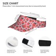 thumbnail image 4 of Xecao Cartoon Strawberry for Adult Sun Cap offers versatile sun protection with adjustable Velcro for a secure fit., 4 of 8