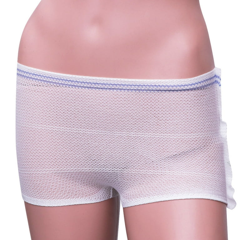 JINGTIEDA 5-Packs Disposable Postpartum Underwear Mesh Panties for Womens  ,Washable Reusable,Breathable, Stretchy, Seamless, Soft X-Large, 5Pcs